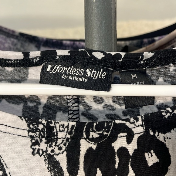 Effortless style by Citiknits Black print dress - Picture 3 of 5